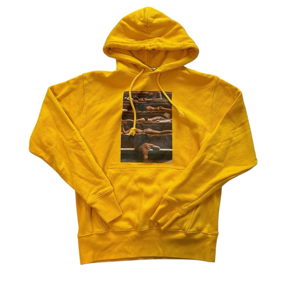 Rowing Blazers x Slim Aarons Nude Yellow Cotton Sweatshirt/‎ Hoodie Sz XS